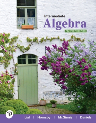 表紙画像: Intermediate Algebra 14th edition 9780138168230