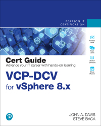 Cover image: VCP-DCV for vSphere 8.x Cert Guide 5th edition 9780138169886