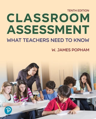 Cover image: Classroom Assessment 10th edition 9780138170936