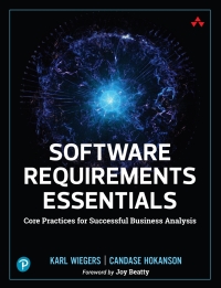 Cover image: Software Requirements Essentials 1st edition 9780138190286