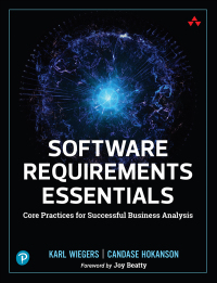 Cover image: Software Requirements Essentials 1st edition 9780138190286