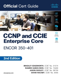 Immagine di copertina: CCNP and CCIE Enterprise Core ENCOR 350-401 Official Cert Guide 2nd edition 9780138216764