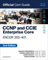 Imagen de portada: CCNP and CCIE Enterprise Core ENCOR 350-401 Official Cert Guide 2nd edition 9780138216764