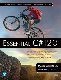 Imagen de portada: Essential C# 12.0 8th edition 9780138219512