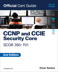 Imagen de portada: CCNP and CCIE  Security Core SCOR 350-701 Official Cert Guide 2nd edition 9780138221263