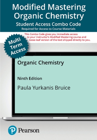 Cover image: Mastering Chemistry with Pearson eText (up to 24 months) + Print Combo Access Code for Organic Chemistry 9th edition 9780138223823