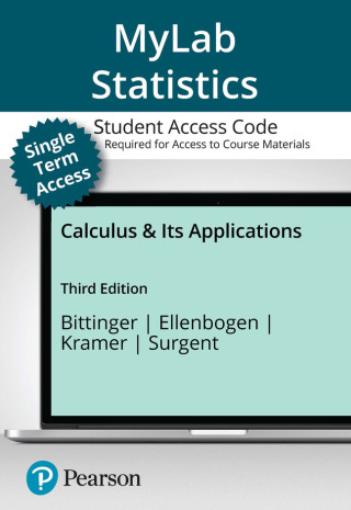 Cover image: MyLab Math with Pearson eText (up to 18-weeks) Access Code for Calculus & Its Applications 3rd edition 9780138235581