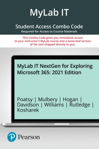 Cover image: MyLab IT NextGen with Pearson eText + Print Combo Access Code for Exploring Microsoft 365 1st edition 9780138240561