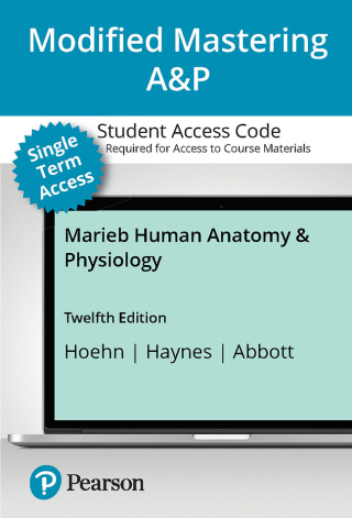 Cover image: Mastering A&P with Pearson eText (up to 18-weeks) Access Code for Marieb Human Anatomy & Physiology 12th edition 9780138244330