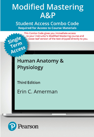 Cover image: Mastering A&P with Pearson eText (up to 18-weeks) + Print Combo Access Code for Human Anatomy & Physiology 3rd edition 9780138248055