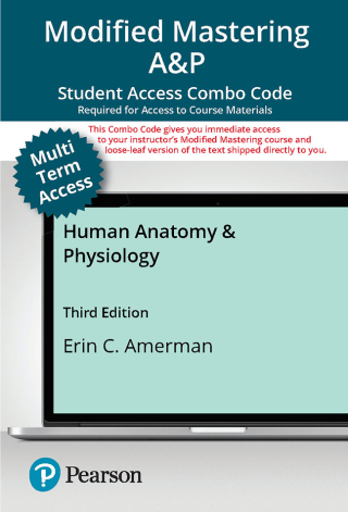 Cover image: Mastering A&P with Pearson eText (up to 24 months) + Print Combo Access Code for Human Anatomy & Physiology 3rd edition 9780138248123