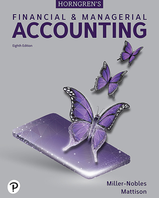 Cover image: Horngren's Financial and Managerial Accounting (Pearson+) 8th edition 9780137858644