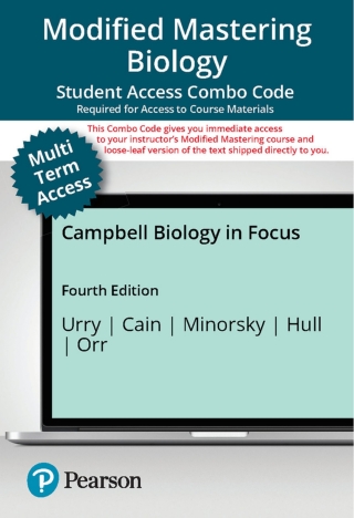 Cover image: Mastering Biology with Pearson eText (up to 24 months) + Print Combo Access Code for Campbell Biology in Focus 4th edition 9780138272654