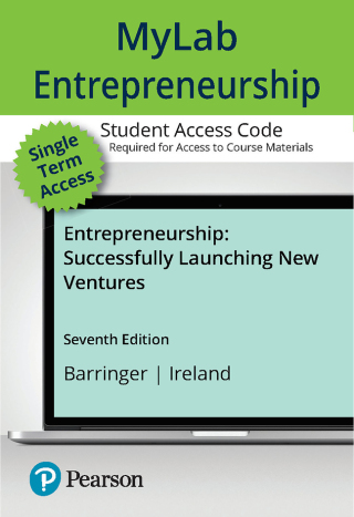 Cover image: MyLab Entrepreneurship with Pearson eText Access Code for Entrepreneurship: Successfully Launching New Ventures 7th edition 9780138276232