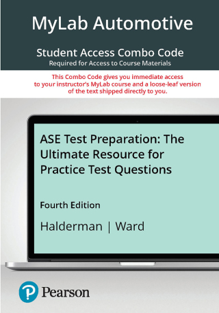 Cover image: MyLab Automotive without Pearson eText + Print Combo Access Code for ASE Test Preparation: The Ultimate Resource for Practice Test Questions 4th edition 9780138277819