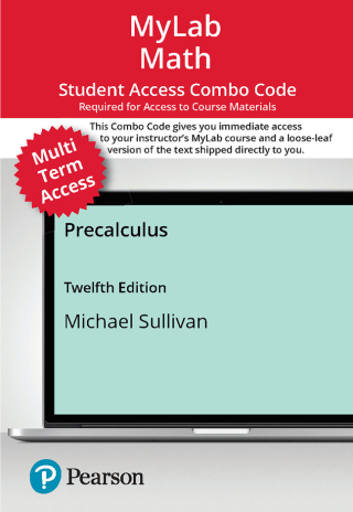 Cover image: MyLab Math with Pearson eText (up to 24 months) + Print Combo Access Code for Precalculus 12th edition 9780138279370