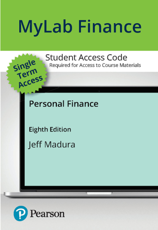 Cover image: MyLab Finance with Pearson eText Access Code for Personal Finance 8th edition 9780138286927