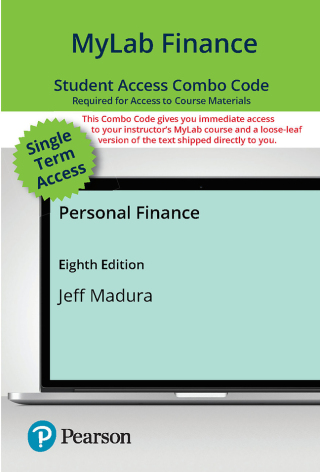 Cover image: MyLab Finance with Pearson eText + Print Combo Access Code for Personal Finance 8th edition 9780138286941