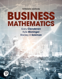 Cover image: Business Mathematics 15th edition 9780138318871