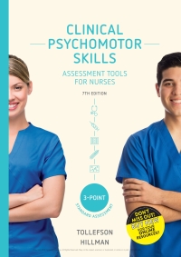 Cover image: Clinical Psychomotor Skills (3-Point): Assessment Tools for Nurses 7th edition 9780170410786