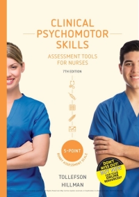 Cover image: Clinical Psychomotor Skills (5-Point Bondy): Assessment Tools for Nurses 7th edition 9780170410793