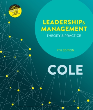 Cover image: Leadership and Management: Theory and Practice 7th edition 9780170419888