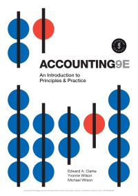 Cover image: Accounting: An Introduction to Principles and Practice 9th edition 9780170421294