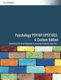 Cover image: CP1161 Psychology PSY1011/1022: A Custom Edition 1st edition 9780170425254