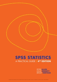 Cover image: SPSS Statistics: A Practical Guide with Student Resource Access 12 Months 4th edition 9780170421140