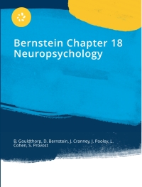 Cover image: CP1247 -  Bernstein Chapter 18 Neuropsychology 1st edition na