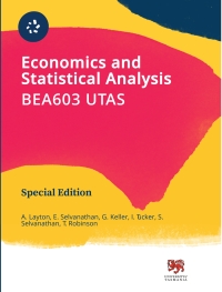 Cover image: CP1253 - Economics and Statistical Analysis BEA603 UTAS 1st edition na