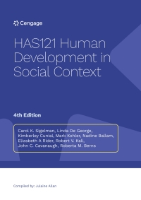 Cover image: CP1266 HAS121 Human Development in Social Context 4th edition na