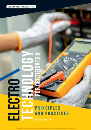 Cover image: Electrotechnology for Certificate II Principles and Practices 1st edition 9780170472944