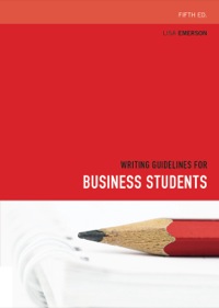 Cover image: Writing Guidelines for Business Students 5th edition 9780170216388