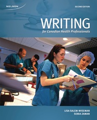 Cover image: Writing for Canadian Health Professionals 2nd edition 9780176572228