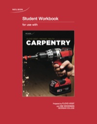 Cover image: Carpentry Student Workbook 2nd edition 9780176646752