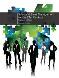 Cover image: Sales and Sales Management for the 21st Century 1st edition 9780176485535