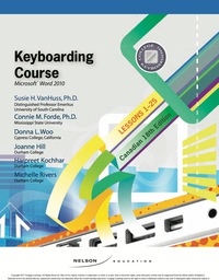 Cover image: College Keyboarding: Lessons 1-25 18th edition 9780176502867