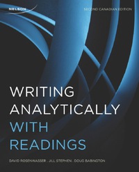 Cover image: Writing Analytically with Readings 2nd edition 9780176726942