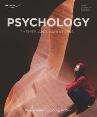 Cover image: Psychology: Themes and Variations 3rd edition 9780176503734