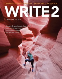 Cover image: WRITE 2: Paragraphs and Essays 1st edition 9780176533892