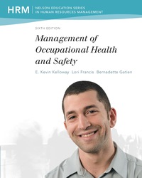 Cover image: Management of Occupational Health And Safety 6th edition 9780176727864