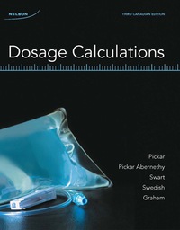 Cover image: Dosage Calculations, Canadian Edition 3rd edition 9780176727949