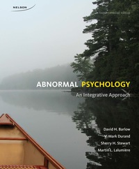 Cover image: Abnormal Psychology, Canadian Edition 4th edition 9780176531652