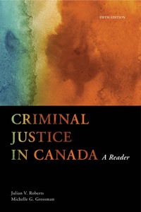 Cover image: Criminal Justice in Canada: A Reader 5th edition 9780176557898