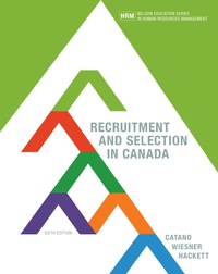 Cover image: Recruitment and Selection in Canada 6th edition 9780176570316