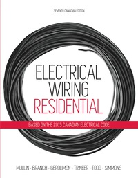 Cover image: Electrical Wiring: Residential 7th edition 9780176570453