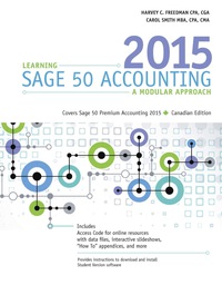 Cover image: Learning Sage 50: A Modular Approach 1 16th edition 9780176752910
