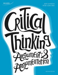Cover image: Critical Thinking: Argument and Argumentation 2nd edition 9780176661007