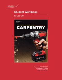 Cover image: Student Workbook for Carpentry 2nd edition 9780176646752